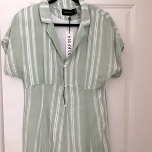 Mink pink romper